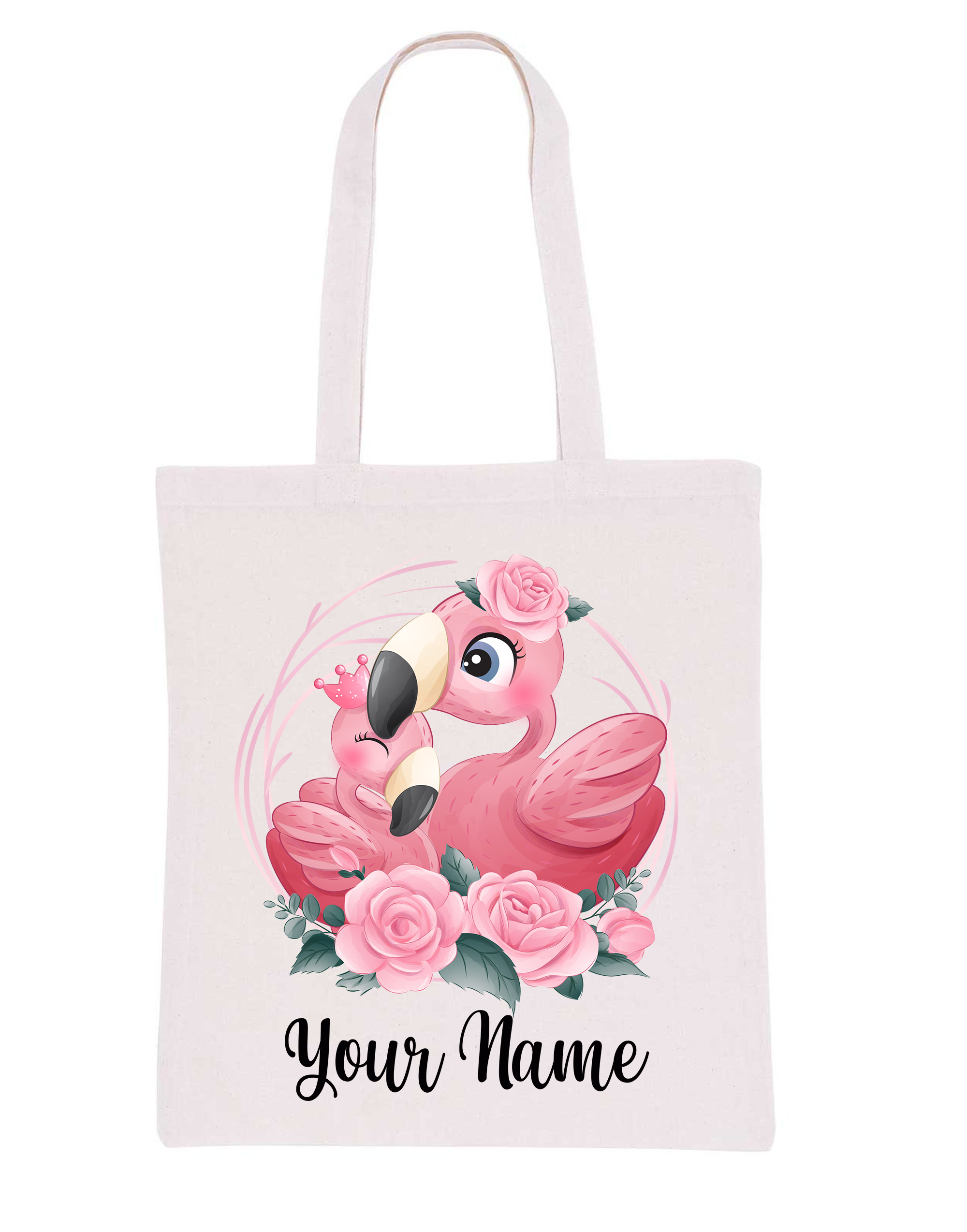 Personalised Name Tote Bag Butterfly Canvas Cotton Shopper Shopping